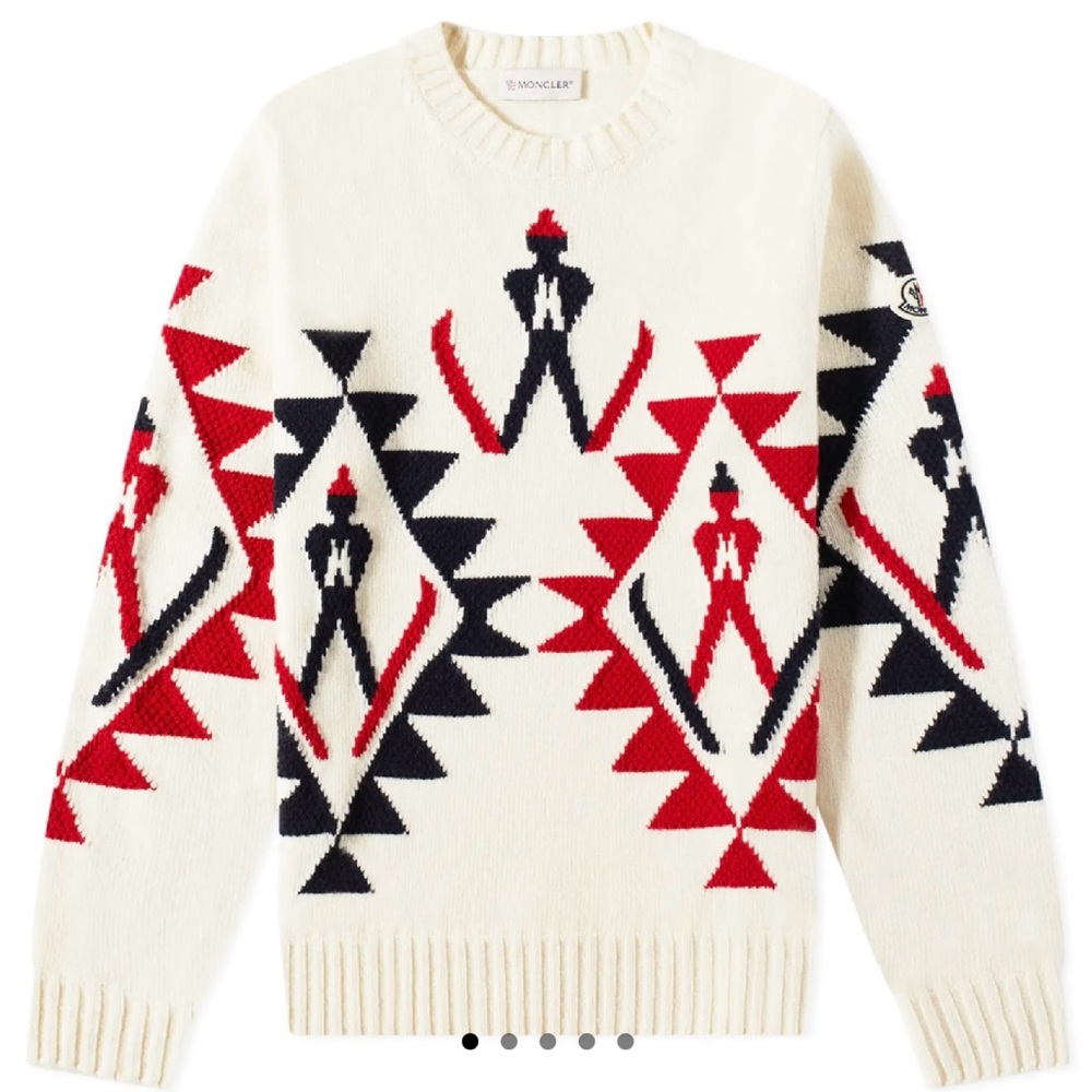 MONCLER SKIIER INTARSIA CREW KNIT